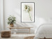 Poster Dried Memory - plant with white flower on a uniform background 130292 additionalThumb 18