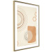 Poster Sand Castles - abstract composition of circles and figures on a beige background 131792 additionalThumb 9