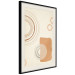 Poster Sand Castles - abstract composition of circles and figures on a beige background 131792 additionalThumb 2