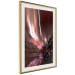Poster Senna Land - night landscape of pink aurora surrounded by mountains 132092 additionalThumb 3