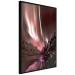 Poster Senna Land - night landscape of pink aurora surrounded by mountains 132092 additionalThumb 13