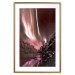 Poster Senna Land - night landscape of pink aurora surrounded by mountains 132092 additionalThumb 27