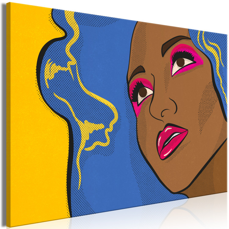 Canvas Woman's face - youth graphic in pop art style 132192 additionalImage 2
