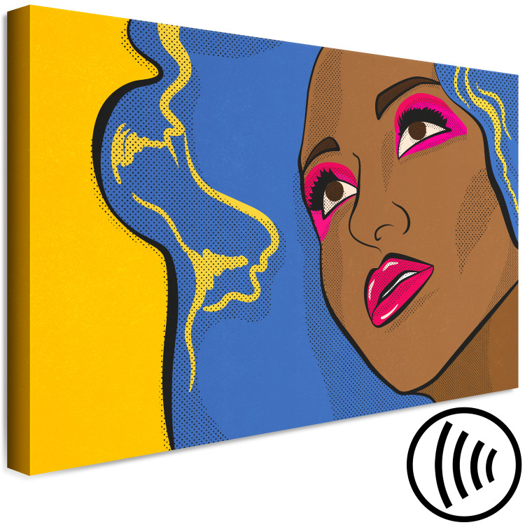 Canvas Woman's face - youth graphic in pop art style 132192 additionalImage 6