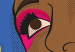 Canvas Woman's face - youth graphic in pop art style 132192 additionalThumb 4