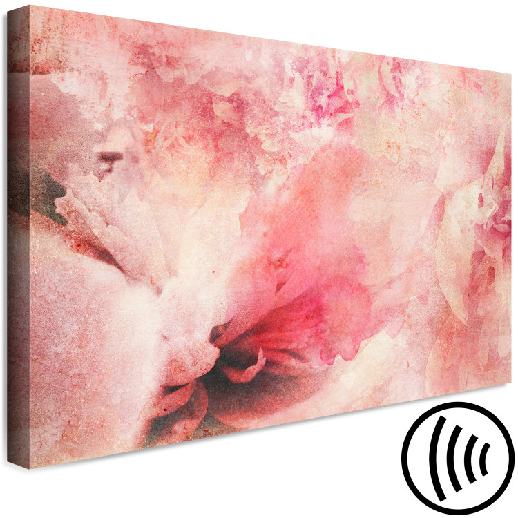 Canvas Print Pink Dawn - Abstraction with blurry roses and fragments of flowers 135492 additionalImage 6