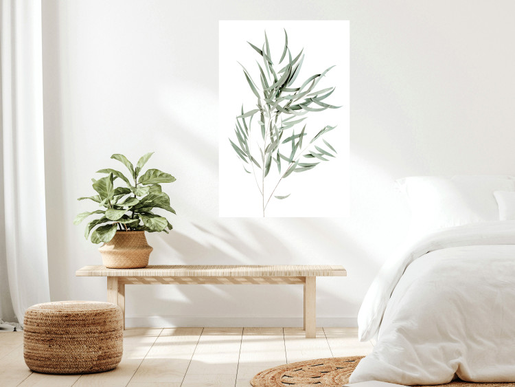 Wall Poster Eucalyptus Nicholii - minimalist composition with green leaves 137492 additionalImage 13