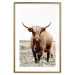 Wall Poster Young Bull - animal against a rural landscape and clear sky 137692 additionalThumb 25