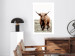 Wall Poster Young Bull - animal against a rural landscape and clear sky 137692 additionalThumb 10