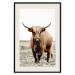 Wall Poster Young Bull - animal against a rural landscape and clear sky 137692 additionalThumb 23