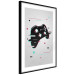 Poster Cyberpad - black controller pattern with colorful effects on a white background 138692 additionalThumb 10