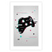 Poster Cyberpad - black controller pattern with colorful effects on a white background 138692 additionalThumb 20