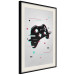 Poster Cyberpad - black controller pattern with colorful effects on a white background 138692 additionalThumb 7