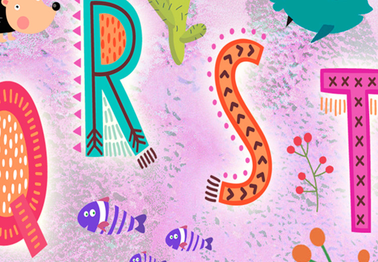 Canvas Print Happy Alphabet (1-piece) Vertical - colorful letters for children 143492 additionalImage 4