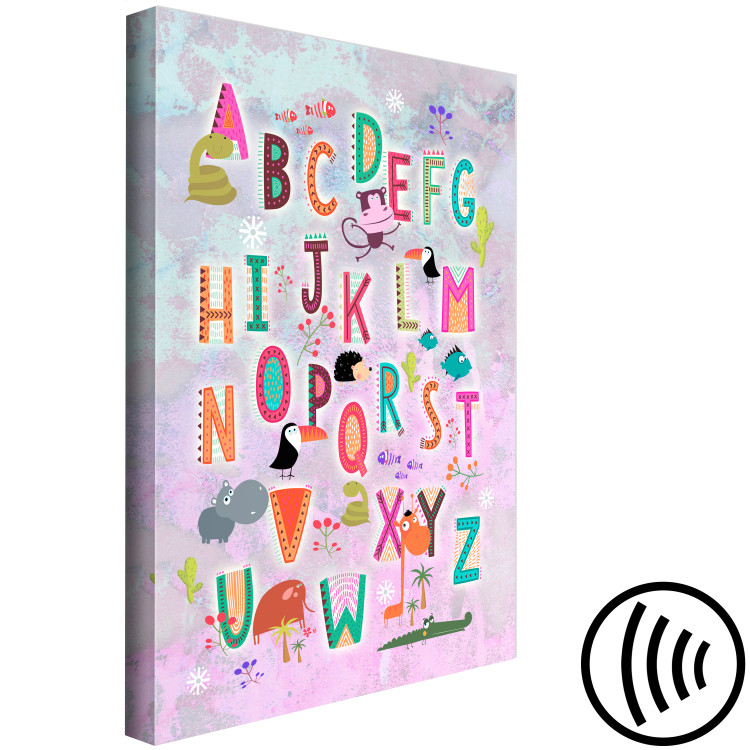 Canvas Print Happy Alphabet (1-piece) Vertical - colorful letters for children 143492 additionalImage 6