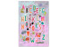Canvas Print Happy Alphabet (1-piece) Vertical - colorful letters for children 143492