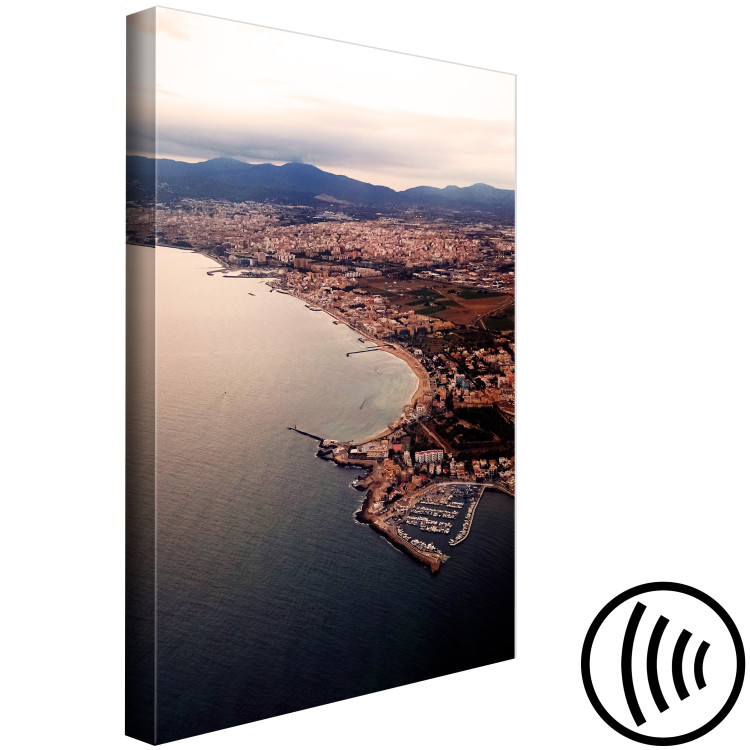 Canvas Hot Majorca (1-piece) - landscape overlooking the sea and the city 144792 additionalImage 6