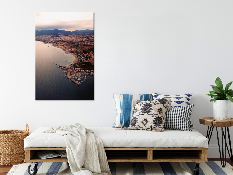 Canvas Hot Majorca (1-piece) - landscape overlooking the sea and the city 144792 additionalImage 3