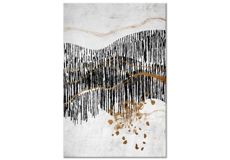 Canvas Wild Trails - Abstract Representation of a Mountain Landscape 145492