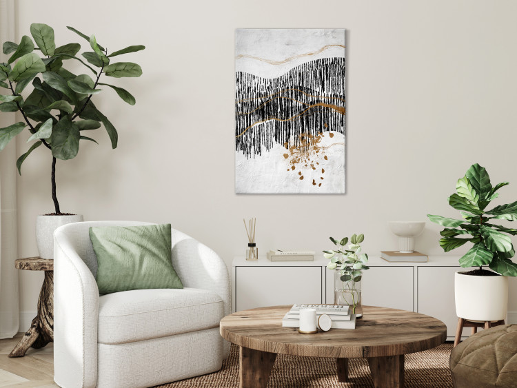 Canvas Wild Trails - Abstract Representation of a Mountain Landscape 145492 additionalImage 3