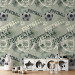 Modern Wallpaper For a Sports Lover - Graphics and Inscriptions with a Football - Green 146292