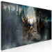 Canvas Deer (1-piece) - woodland animal against a dark forest and moon backdrop 148892 additionalThumb 2