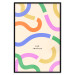 Wall Poster Abstract Shapes - Pastel Waves Scattered on a Beige Background 149892 additionalThumb 22