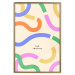 Wall Poster Abstract Shapes - Pastel Waves Scattered on a Beige Background 149892 additionalThumb 23