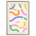 Wall Poster Abstract Shapes - Pastel Waves Scattered on a Beige Background 149892 additionalThumb 27
