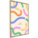 Wall Poster Abstract Shapes - Pastel Waves Scattered on a Beige Background 149892 additionalThumb 7