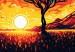 Large canvas print Sunrise - A Colorful Landscape Inspired by the Work of Van Gogh [Large Format] 151092 additionalThumb 6