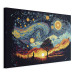 Large canvas print Sunrise - A Colorful Landscape Inspired by the Work of Van Gogh [Large Format] 151092 additionalThumb 3