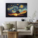 Large canvas print Sunrise - A Colorful Landscape Inspired by the Work of Van Gogh [Large Format] 151092 additionalThumb 5
