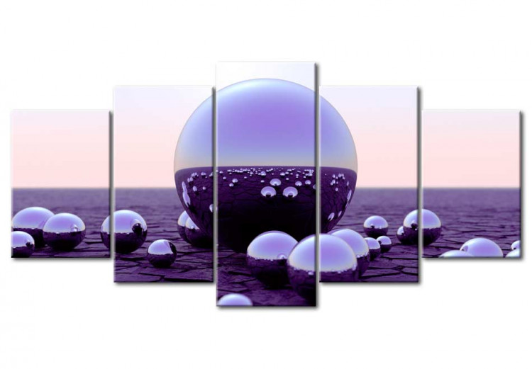Canvas Art Print Purple Balls 61992
