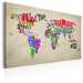 Canvas Print World Map: World Tour (EN) 90392 additionalThumb 2
