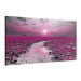 Canvas Print Lilies and Sunset (1-part) Narrow - Landscape of Purple Plants 107303 additionalThumb 2