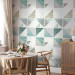 Modern Wallpaper Triangles and Squares (Green) 108003 additionalThumb 5