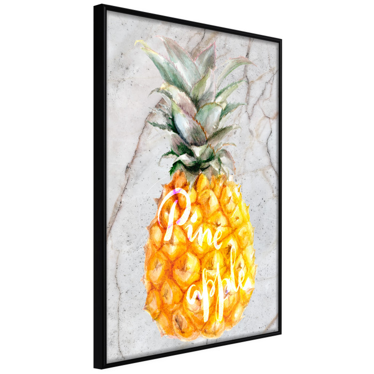 Wall Poster Pineapple on Concrete - composition with a tropical fruit and white texts 114303 additionalImage 10