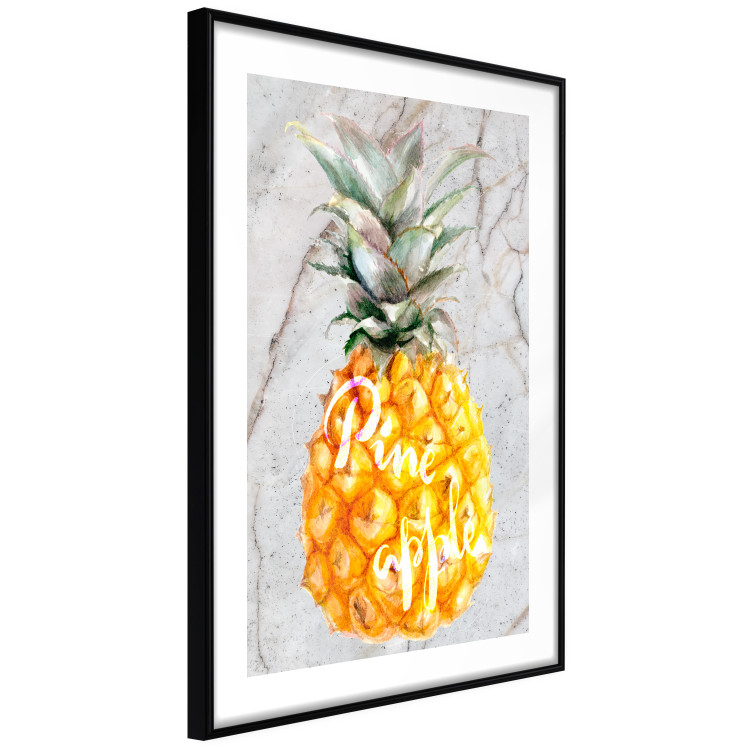 Wall Poster Pineapple on Concrete - composition with a tropical fruit and white texts 114303 additionalImage 11