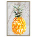Wall Poster Pineapple on Concrete - composition with a tropical fruit and white texts 114303 additionalThumb 20