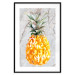 Wall Poster Pineapple on Concrete - composition with a tropical fruit and white texts 114303 additionalThumb 15