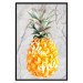 Wall Poster Pineapple on Concrete - composition with a tropical fruit and white texts 114303 additionalThumb 24