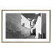 Poster Narrow alley - black and white urban street scene against architectural backdrop 115003 additionalThumb 16
