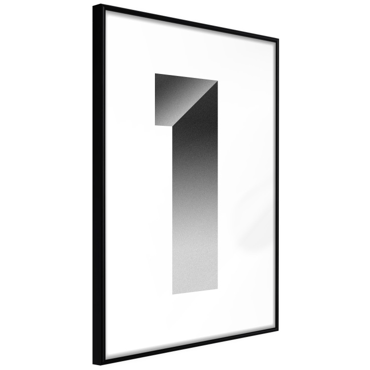 Poster Number One - black and white geometric abstraction forming the number 116603 additionalImage 11