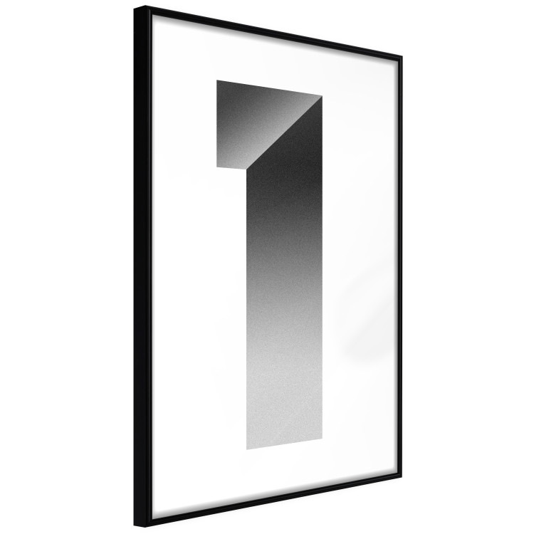 Poster Number One - black and white geometric abstraction forming the number 116603 additionalImage 10
