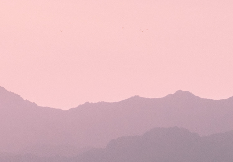Wall Poster Sunrise Mountains - mountainous landscape against a pink sky backdrop 116703 additionalImage 9