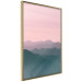 Wall Poster Sunrise Mountains - mountainous landscape against a pink sky backdrop 116703 additionalThumb 14