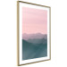 Wall Poster Sunrise Mountains - mountainous landscape against a pink sky backdrop 116703 additionalThumb 6