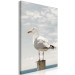 Canvas Watching Bird (1-part) - Seagull Against Sea and Cloudy Sky 117003 additionalThumb 2