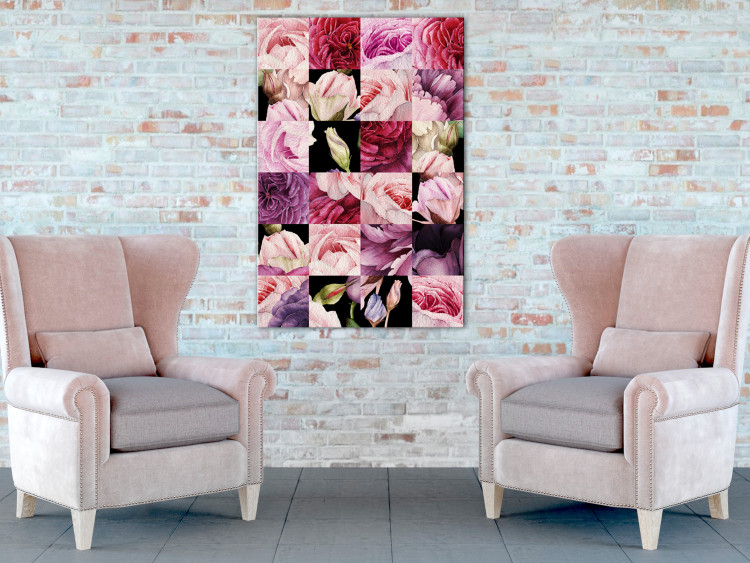 Canvas Print Flower madness - collage of pink and purple plant petals 118303 additionalImage 3